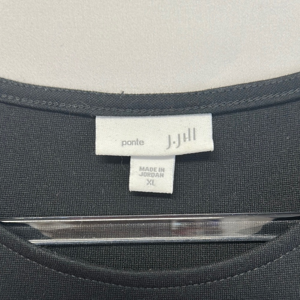 J. Jill Ponte Black Shift Dress Size XL - Picture 2 of 4
